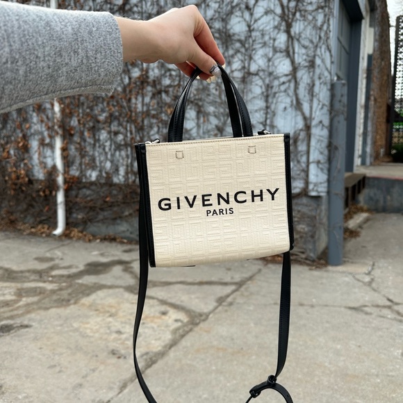 Givenchy Mini G-Tote Shopping Bag In 4G Coated Canvas - Picture 3 of 17